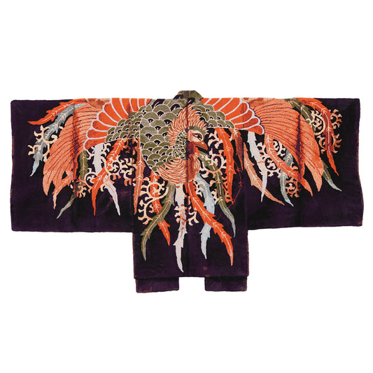 能装束 紫地鳳凰文長絹