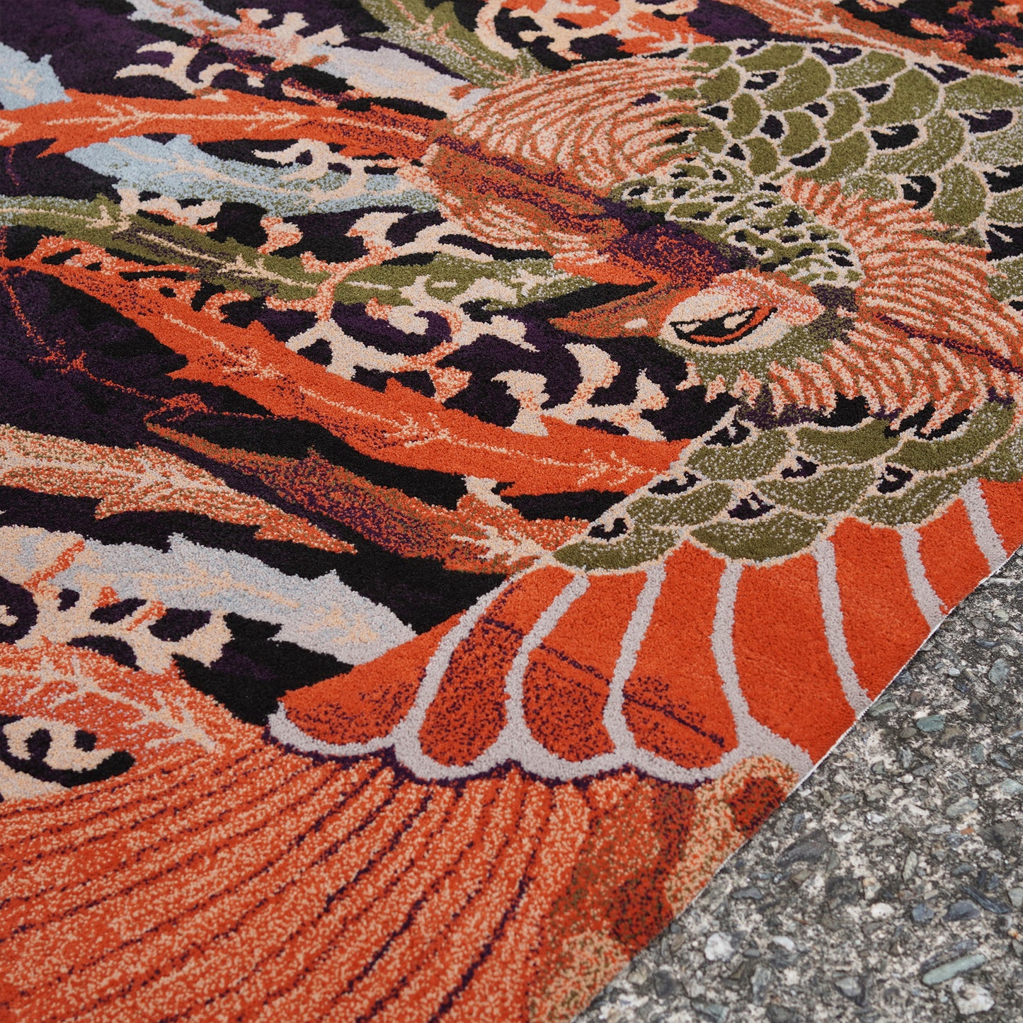 能装束 紫地鳳凰文長絹